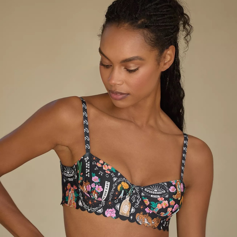 NWT Anthropologie Agua Bendita Western Lauren Bikini Top